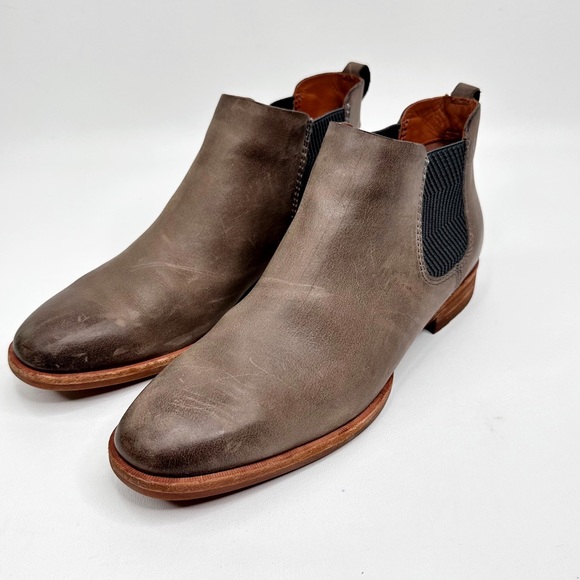 KorkEase Shoes Kork Ease Kit Chelsea Boot Ankle Bootie Taupe Gray